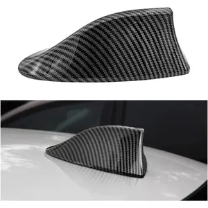 Shark Fin Antenna Cover for Car - Universal Aerial Cover for AM/FM Radio, Vehicle Shark Fin Shape, Adhesive Tape Included