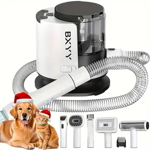 Dog Grooming Kit & Vacuum, Strong Pet Grooming Vacuum, 1.5L Dog Grooming Vacuum 99% Dog Vacuum For Shedding Grooming Hair, 6 Pet Grooming Tools