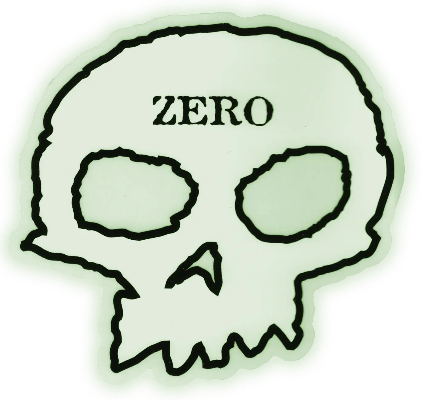 SKULL STICKER - MEDIUM - GITD