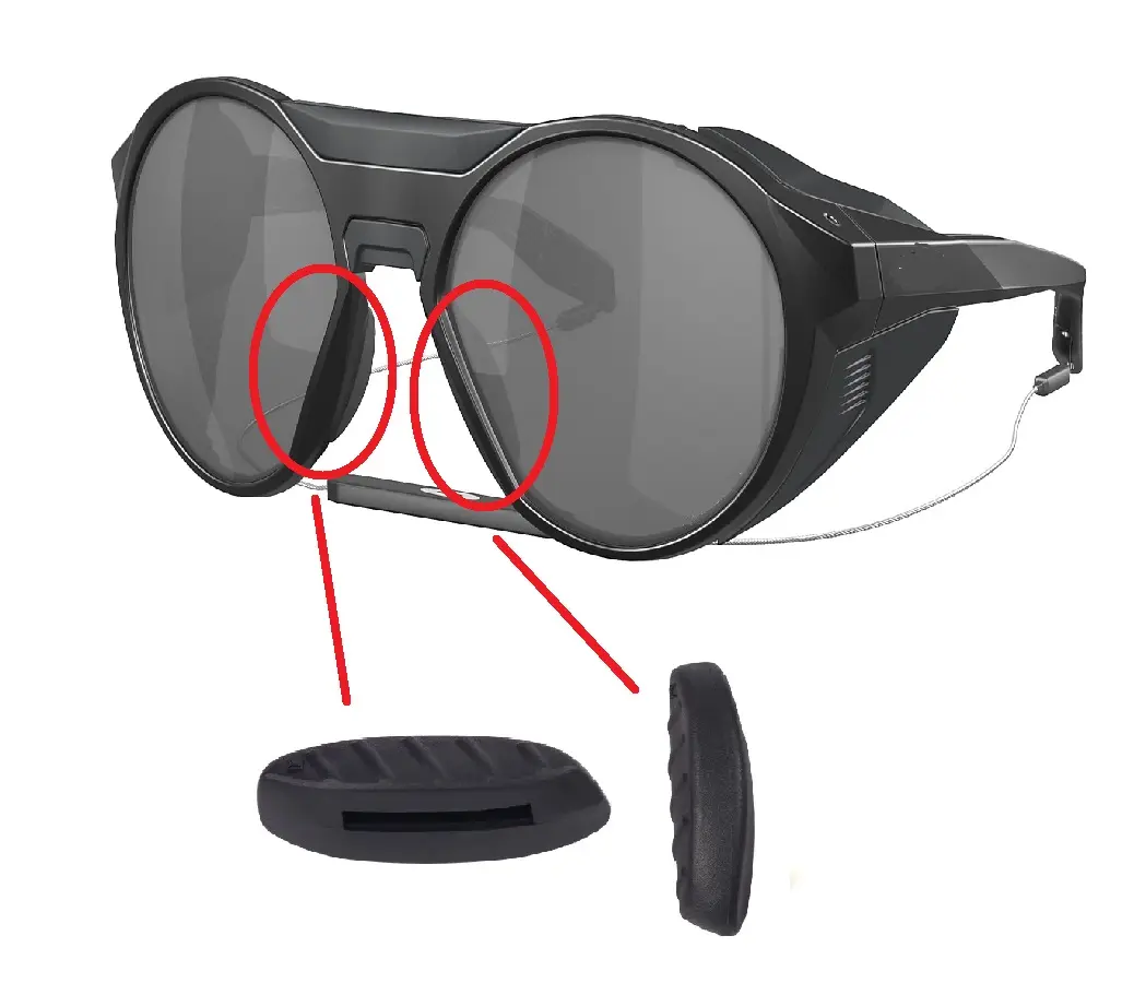 Galaxylense Compatible Replacement Nose Pads Pieces for Oakley Clifden/Forager/Plazma Sunglasses Silicone Nose Pieces Easy Install & Superior Comfort