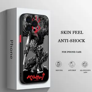 Berserk Anime Phone Case For iPhone 17 16 15 14 13 12 11 Air Pro Max Plus Frosted Translucent Cover Protective Personalized Casing