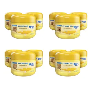 PACK OF 12 -Ricitos de Oro Chamomile Hair Gel -Preserves Natural Color, Non-Greasy, Alcohol Free, Hypoallergenic, Tear-Free, Gentle Daily Use - Baby, Kids Hair Gel, Toddler - 4.0 oz EACH.
