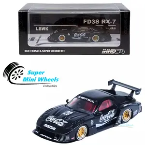 INNO64 1:64 LBWK MAZDA RX7 (FD3S) LB-SUPER SILHOUETTE Black INNO64 1:64 LBWK MAZDA RX7 (FD3S) LB-SUPER SILHOUETTE Black