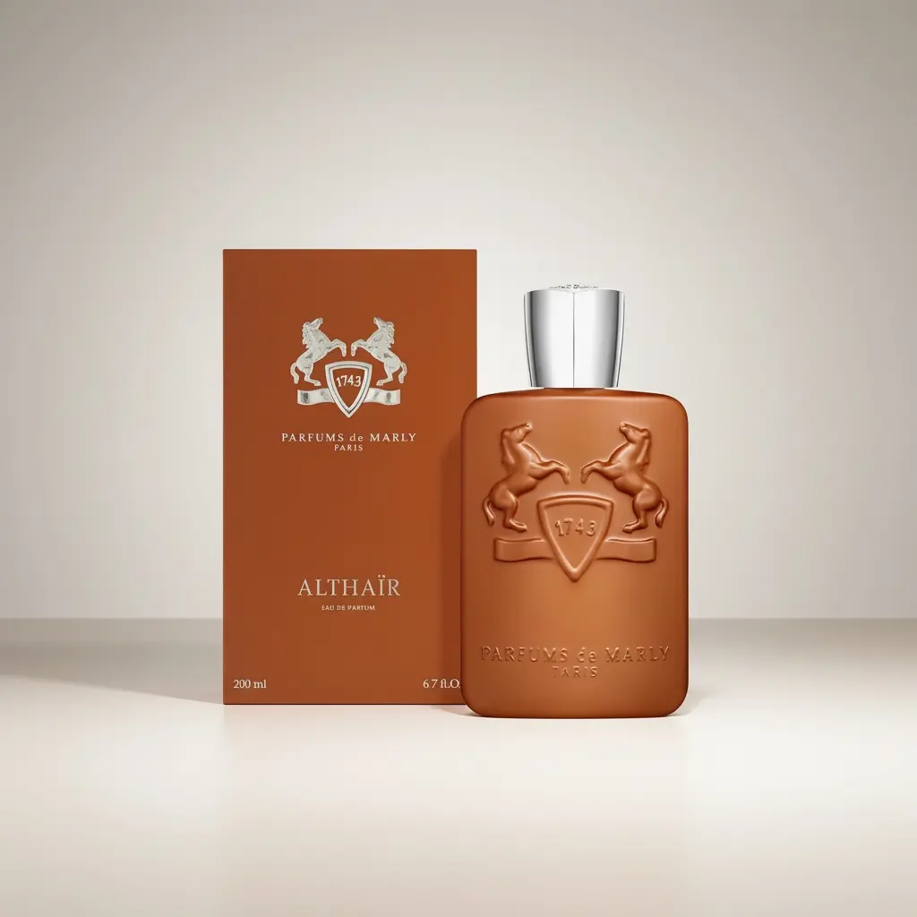 Parfums de Marly Althair Eau de Parfum, Unisex Amber Vanilla Perfume with Notes of Bourbon Vanilla, Cinnamon, and Praline, Vanilla Scents, Unisex Fragrance
