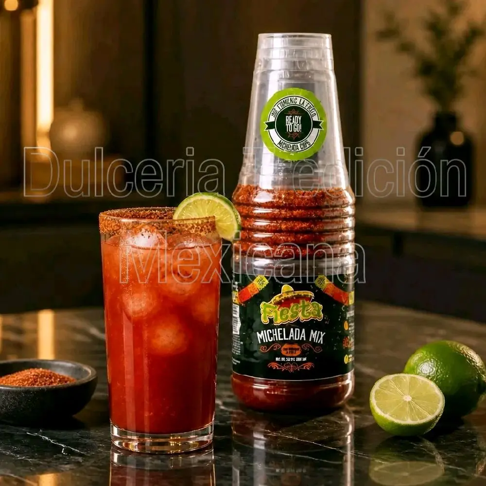 Fiesta Michelada Mix - Ready to Go, 32 oz, Perfect for Parties and Events, Ideal for Enhancing Your Drinks