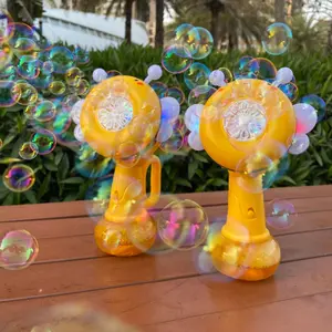 Bubble Machine Toy, 1 Box Bubble Blower Toy with 4 Packs Bubble Concentrate, Outdoor Bubble Toy, Birthday Gift for Kids