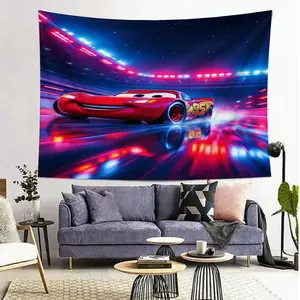 Lightning Mcqueen-4 Hanging Banner for Home Decor, University Dorm Bedroom Living Room Wall Decoration, Multi-Purpose Party Decorations
