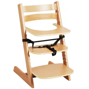 【FathersDayGift】VEVOR Wooden High Chair for Babies & Toddlers,  Convertible Adjustable Feeding Chair, Eat & Grow High Chair with Tray, Grow with Kid Portable Baby Dining Booster Seat, Beech Wood Toddler Chair, Natural