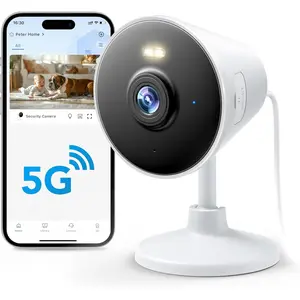 5G & 2.4G Indoor/Outdoor Security Camera for Home, Baby/Elder/Dog/Pet Camera with Phone App, WiFi Camera w/Spotlight Color Night Vision 2-Way Audio