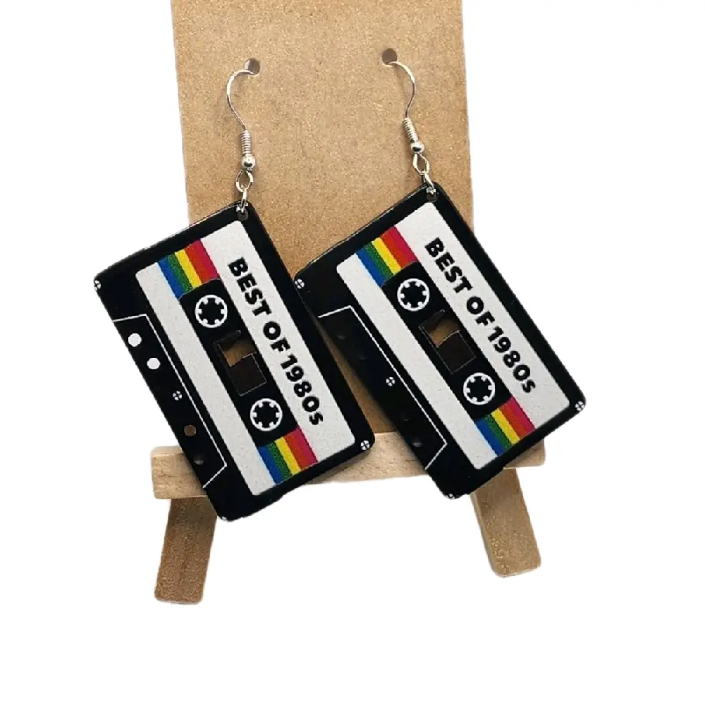1980s Statement Earrings Collection for Fashion Lovers - Bold Colors, Geometric Shapes, Fun Textures, Retro Outfit Accessory