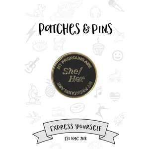 She/Her Enamel Pin
