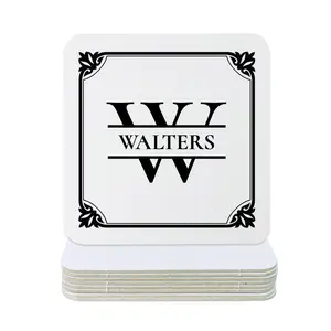 Framed Monogram Family Name Coasters