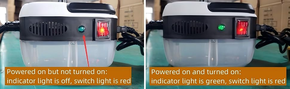 2500W Handheld Steam Cleaner High Temperature Pressurized Steam Cleaning Machine Portable Car Steamer with Brush Heads