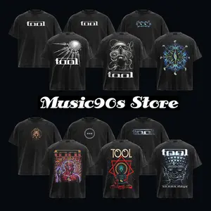 [Collection] Retro Tool Band T-shirt ,Tool T-shirt , Washed Oversized T-Shirt , Rock Band Shirt, Retro Music Tee, Rock Music Lover Shirt, Vintage Band Shirts Casual Fabric Fit Top , Top Men's and Women's Clothing