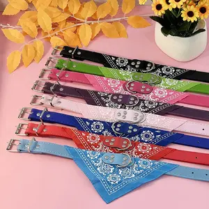 PU Leather Pet Collar Solid Color Synthetic Material 80g Single Piece for Dogs Cats