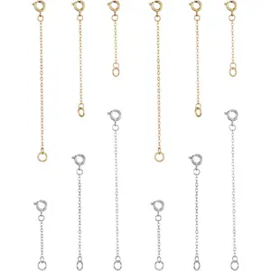 12-18Pcs Ankle Bracelets Extenders-Extension for Womens (1 2 3 Inch),with Lobster Clasp and O-Clasp from   Rose