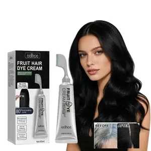 EELHOE Unisex Hair Dye Professional Comb Natural Plant Extract Without Bleaching, Instant 2 in 1 +Grey Hair Coverage and Haircare ,Grey Hair Turn to Black Color or Chestnut Brown -Herbal Ingredients Hair Color 2.8Oz. /80g