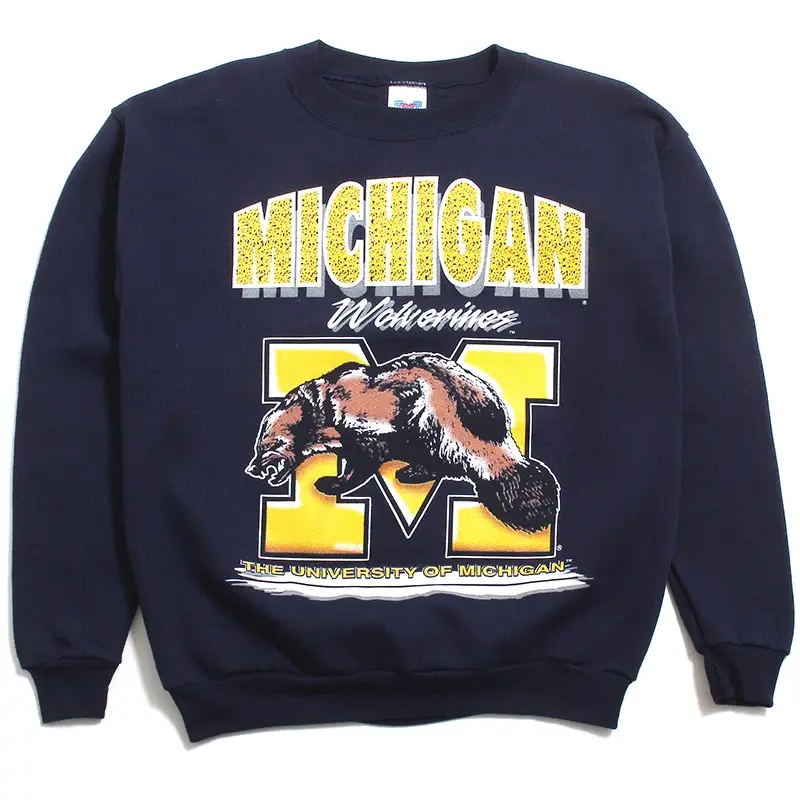Vintage University of Michigan University of Michigan Huge Airbrush Wo/lv/er/ine Crewneck Sweatshirt