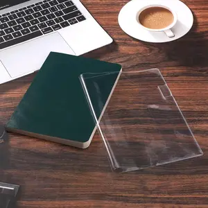 A5 Clear Book Cover for Ho-Bonichi-Techo Midori Stalogy, 5.9x8.6in/15x22cm Jelly PVC Protective Sleeve for Notebooks Planners Journals Diaries  & Scratch-Resistant