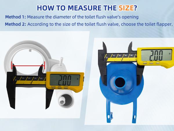 Hibbent Universal 2 Inch Toilet Flapper Compatible with American Standard, Kohler, TOTO, Gerber Toilets Tank, Water Conserving Toilet Flapper Replacement with Stainless Steel Chain, Blue