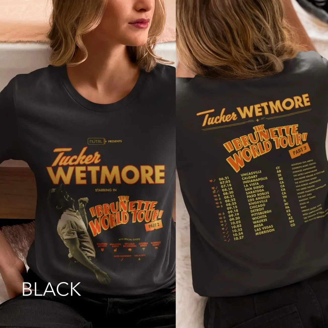 Unisex Tucker Wetmore Tour Style T-Shirt | Country Music Graphic Tee | Cowboy Aesthetic Shirt CGO