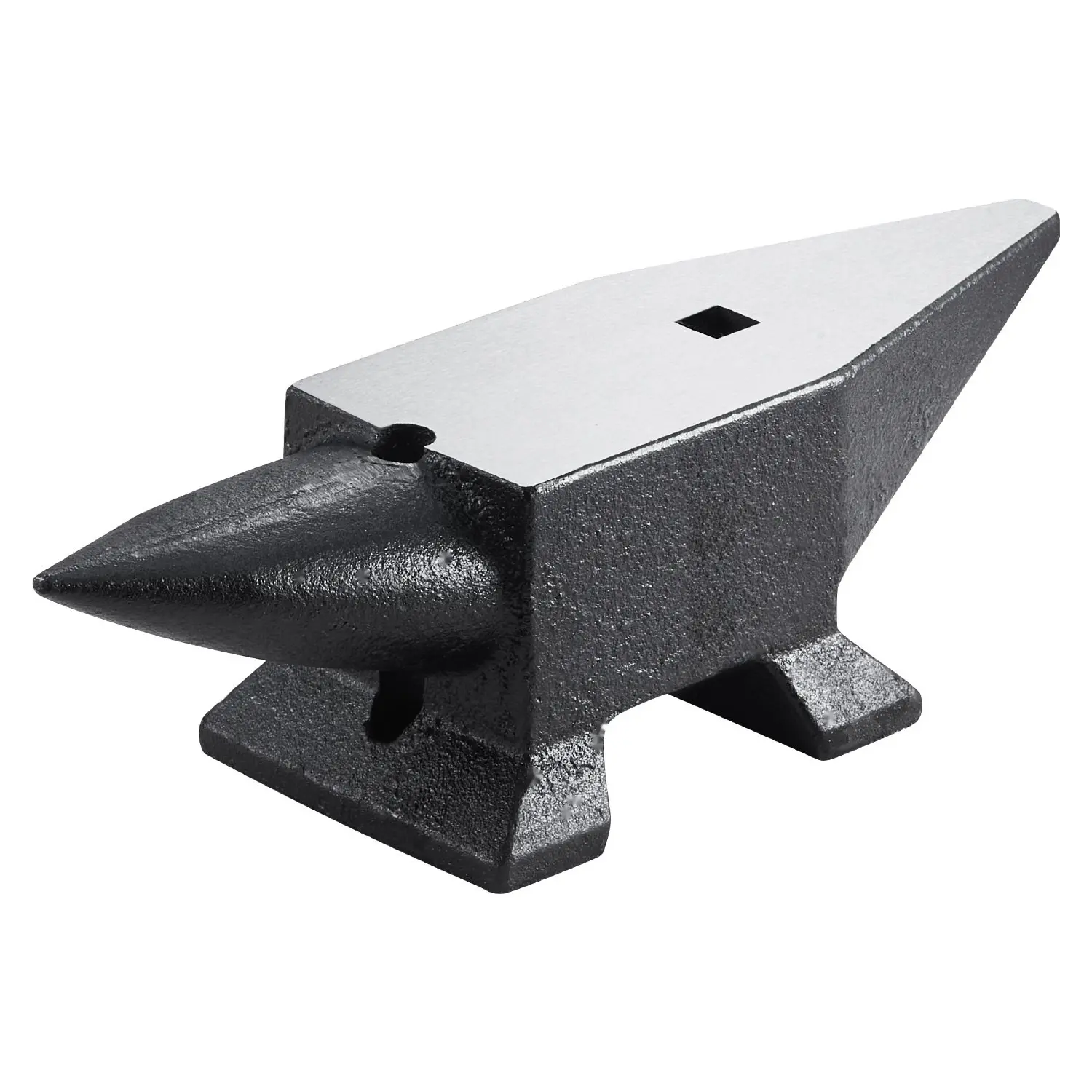 Cast Steel Anvil, 22 Lbs (10 Kg) Single Horn Anvil With Large Countertop And Stable Base, High Hardness Rugged Round Horn Anvil For Bending And Shaping, Blacksmith Tool For Metalworking And Workshop Use