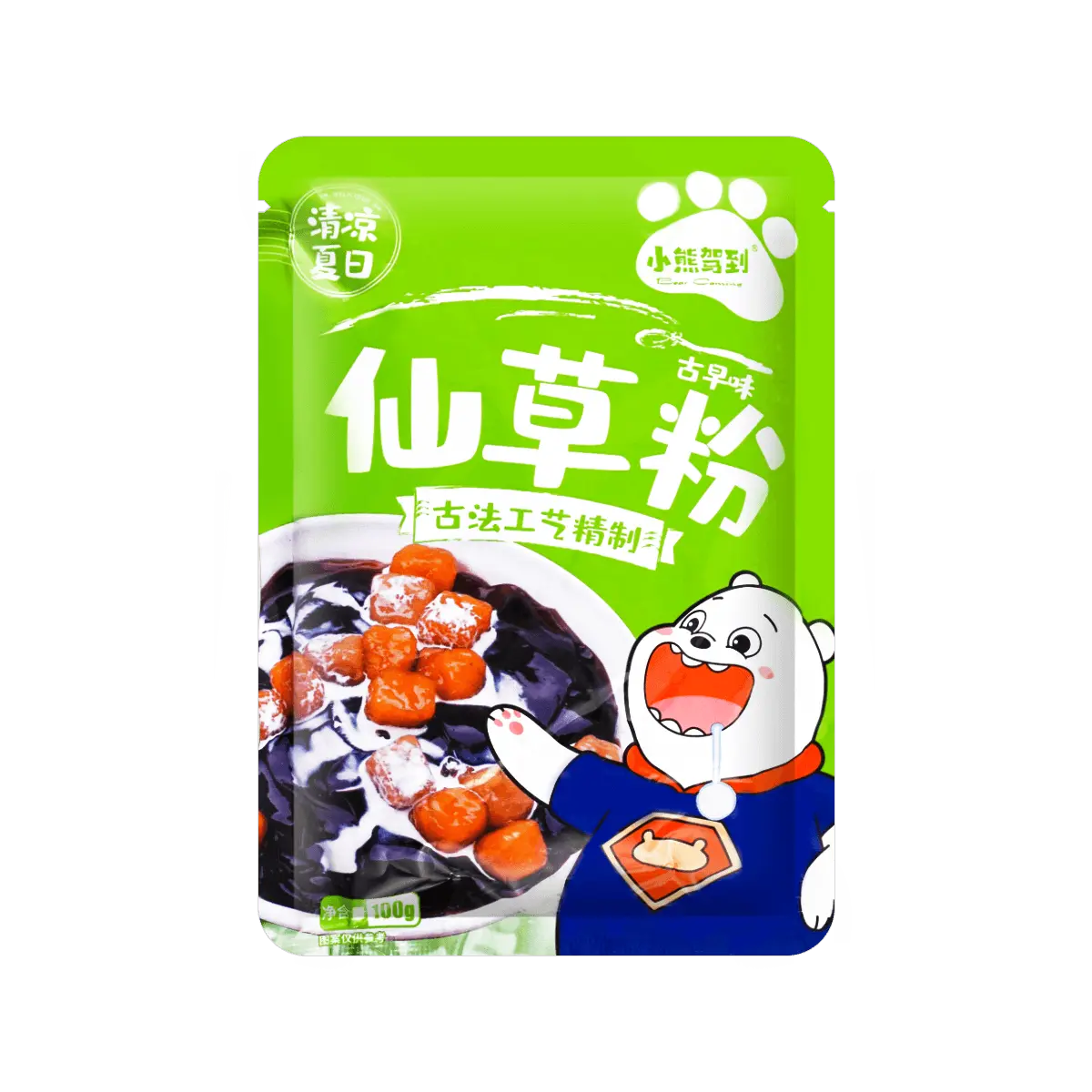 BEAR COMING Grass Jelly Powder 100g
