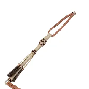 Charros Cuarta Trenzada Cuero Crudo Rawhide Braided Quirt