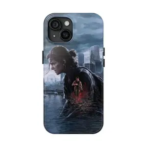 Vintage The Last Of Us part 2 movie Phone Case, Ellie Williams and Abby Movie character Phone Case, Tough Phone Case, Gift For Fan, Cover Iphone 11 12 13 14 15 16 Pro Max