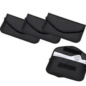 3PCS Faraday Bags for Keys Fob and Cell Phone - Signal Blocking Key Pouch Cage for Key Fob Signal Protector, Cell Phone