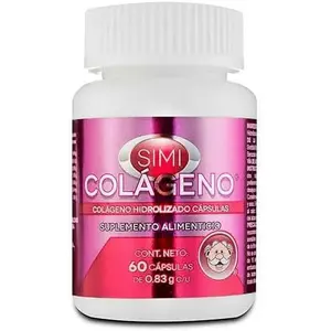 Simi Hydrolyzed Collagen (60caps) 0.83 g Each - Food Supplement for Fitness - Edible Healthcare Dietary Nail Capsule