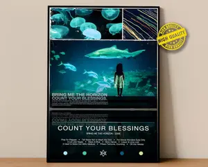 Bring Me The Horizon Poster | Count Your Blessings Poster | Album Poster Prints | Wall Decor Posters | Album Cover | Metal Music Poster