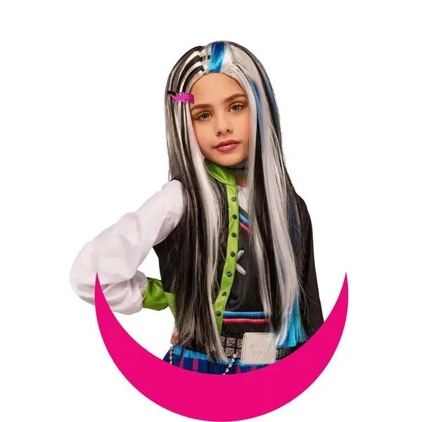Monster High Girl's Frankie Costume Wig