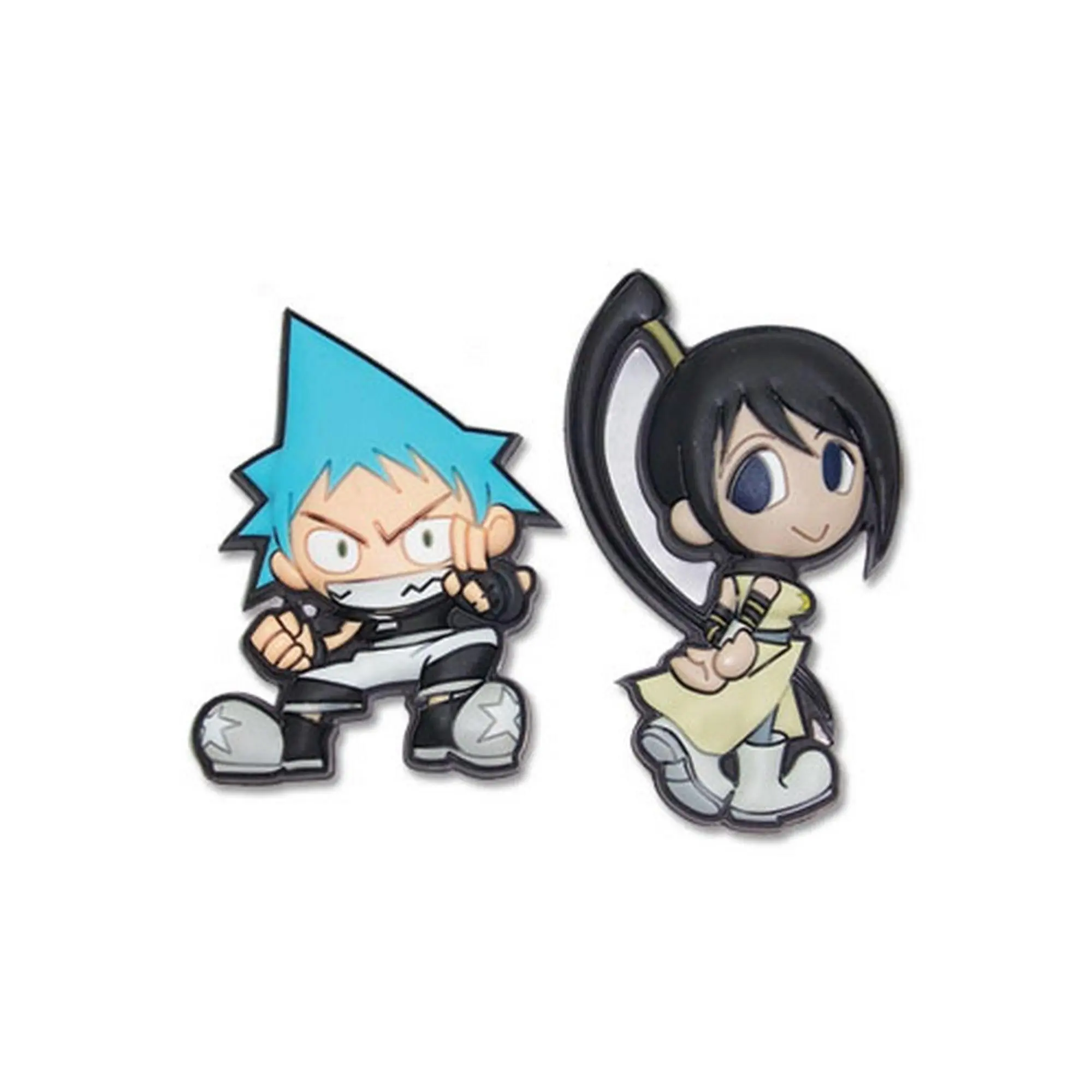 Soul Eater - Black Star Tsubaki Nakatsukasa PVC Pin Set