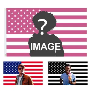 Customized American Flag 3x5 Ft/ 2x3 Ft Personalized Photo Tapestry Wall Decoration for Dormitories Living Rooms Bedrooms Banner Flag, Home Decor Flag