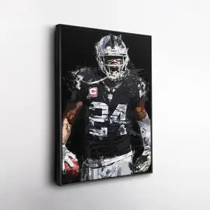 Charles Woodson Wall Art ? Oakland Raiders  Print, NFL Football Decor, Framed Poster Gift for Fan Room, Man Cave, or Office ( Unframed - Print Only )