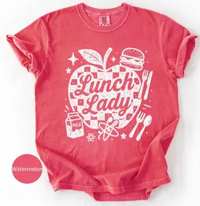 Comfort Colors Lunch Lady Shirt: School Cafeteria Staff Tee