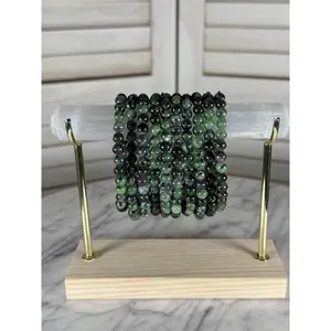 6mm Ruby in Zoisite Bracelet