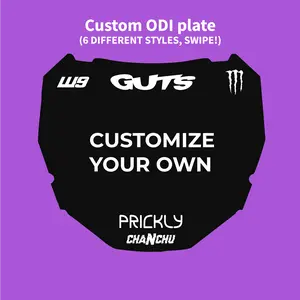 Customizable ODI E-Bike Number Plate Decal - Made to order
