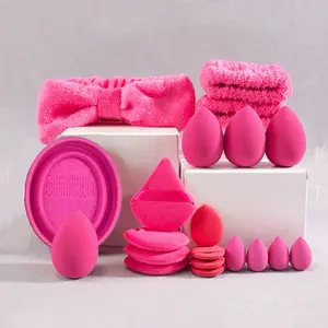 20-Piece Makeup Sponge Set for Flawless Application, Multi-Functional Tools for Face and Eyes, Perfect for All Skin Types, Sponge Kit