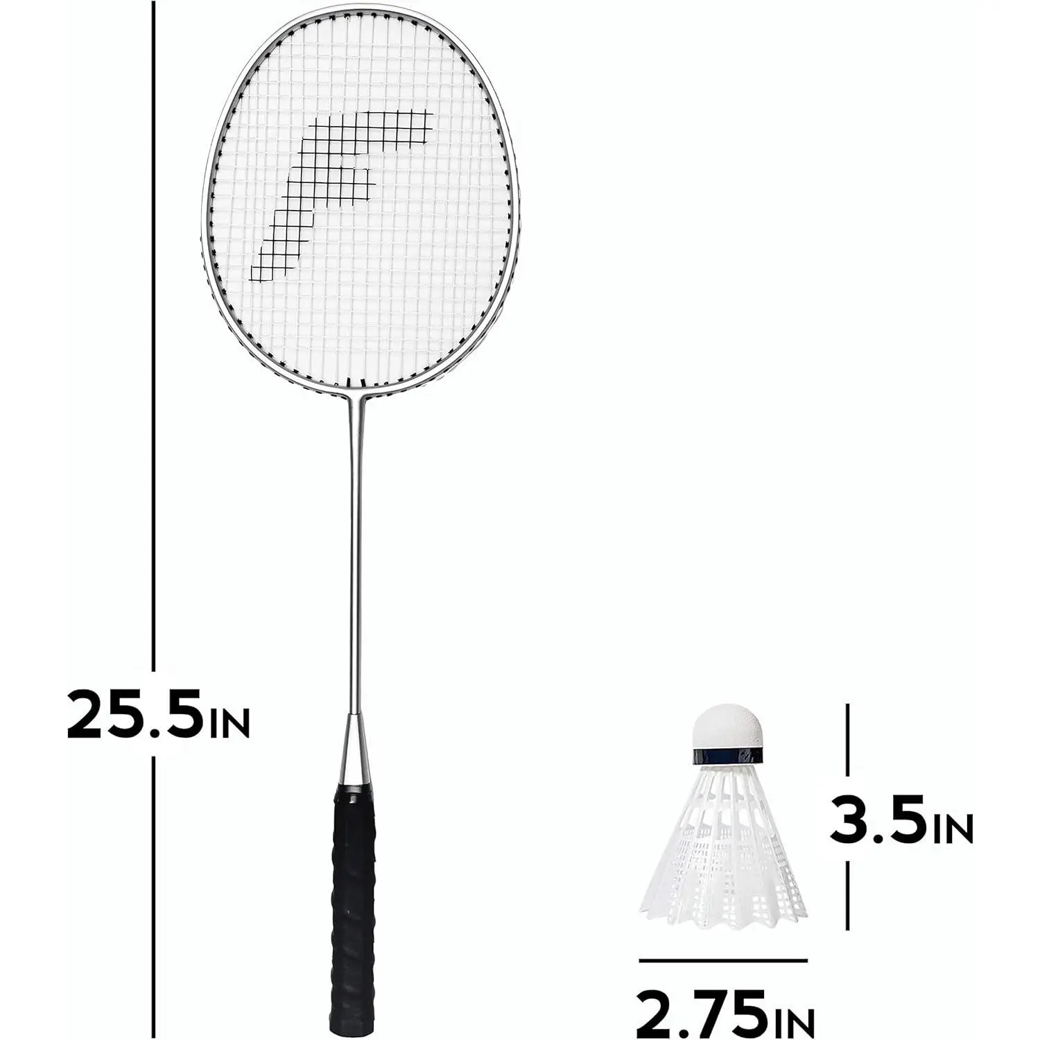 Badminton Racket & Birdie Set - Family Fun for 4 Players with Carry Bag
