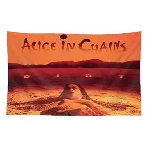 Alice Music Band Durable Decorative Wall Tapestry, 3x5ft Polyester Hanging Flag Banner, Tapestry Room Decor for Teenagers’ Bedroom, Durable Decorative Tapestry