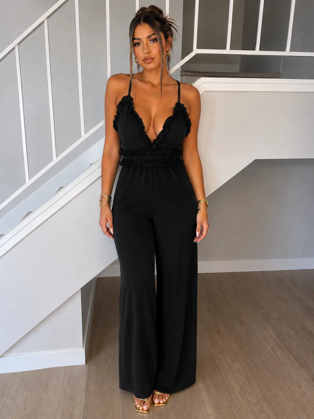 Ruffle Jumpsuit