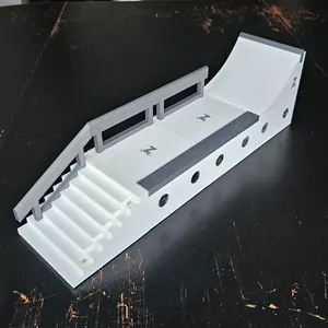 3DXYZ Infinity Ledge Run Kit | Modular Magnetic Fingerboard Obstacle | Part of the Infinity Plaza System | Builds with All Z Blocks | Includes Quarter Pipe, Ledge, Stair Set & Rails