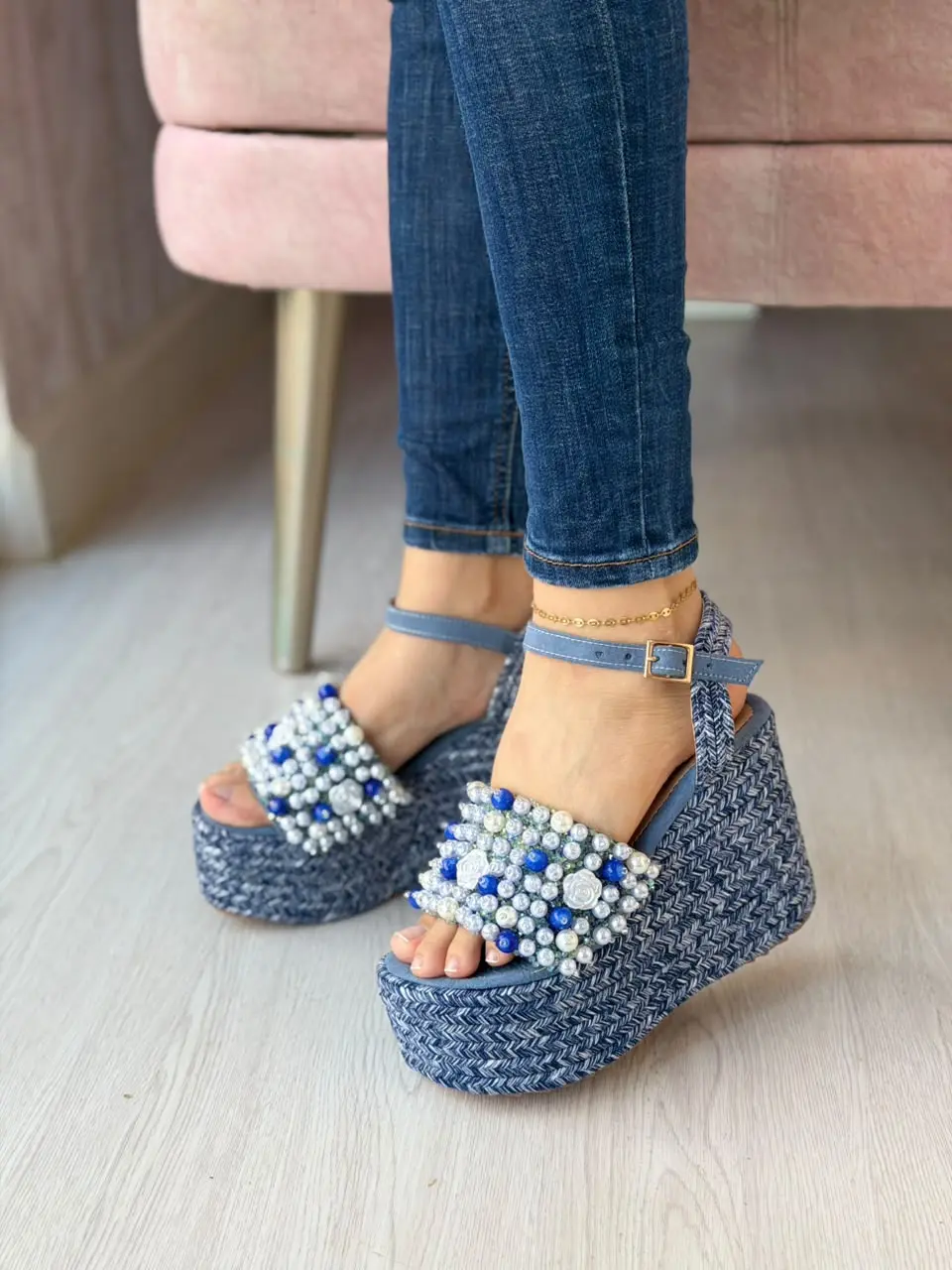 Women's Open-Toed Braid Platform Wedge Heels Sandals - CIELOS Chic Fashion Summer Casual Sandals