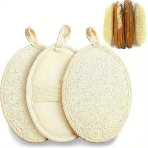 3-Pack Natural Cotton Bath Bombs, Biodegradable Dead Skin Remover, Face & Body Care, Kitchen Bathroom Furniture Cleaner, Bath Accessories