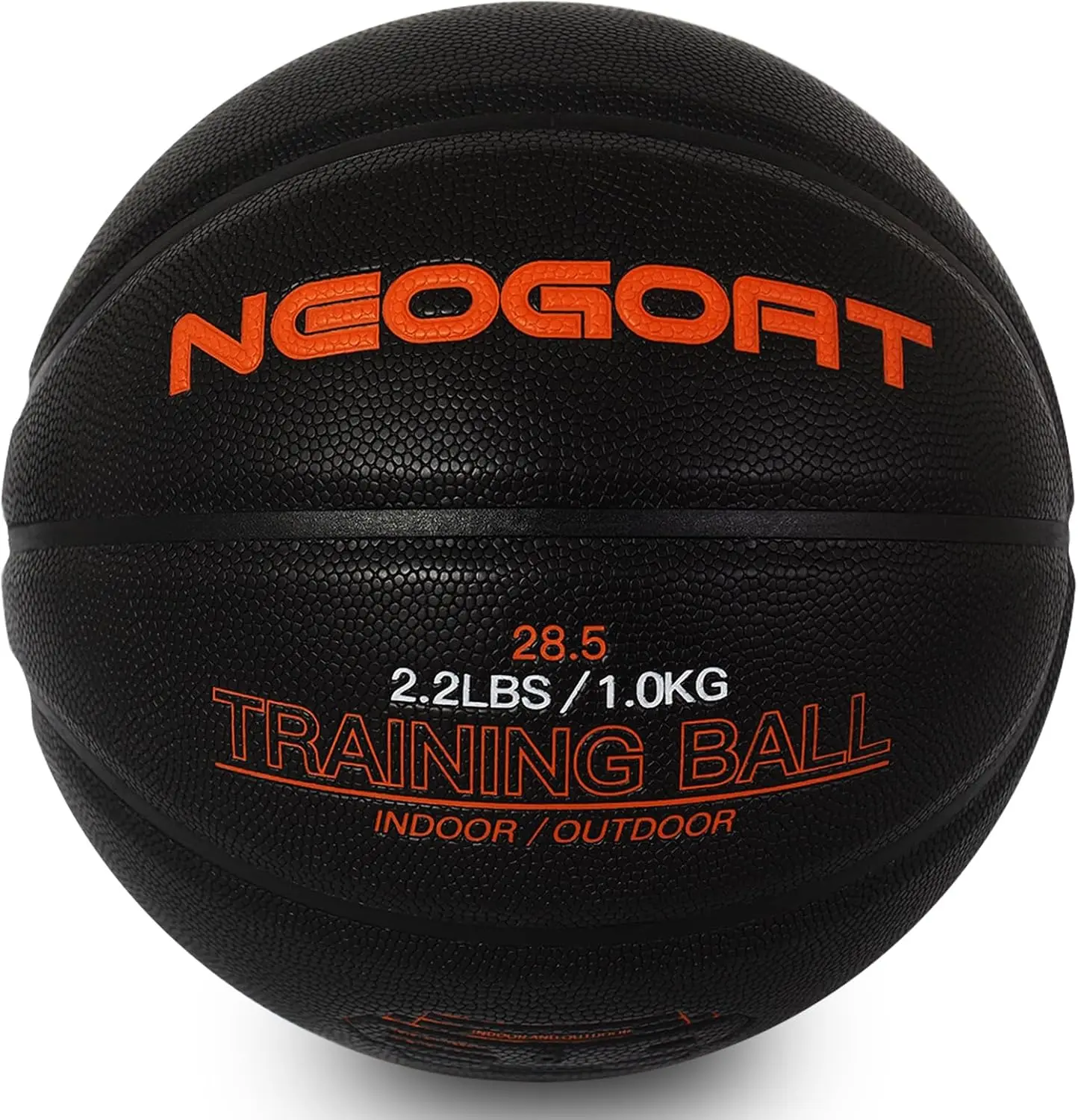 3LBS/2.2LBS 29.5"/28.5" Weighted Heavy Basketball for Training | Weighted Heavy Basketball for In&Outdoor Training Improving Handling Dribbling, Passing&Rebounding Skills(Deflated,Size 7/6) NEOGOAT