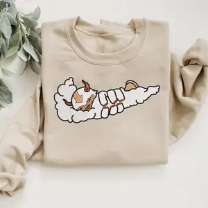 Appa Avatar Embroidered sweatshirt, yip yip Appa crewneck