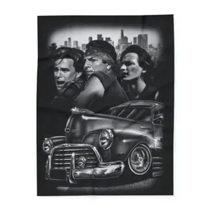 Blood In Blood Out Vatos Locos Plush Blanket   Soft Funny Throw Blanket Cozy Lightweight Plush Portable Cover Blanket For Sofa,Warm Gift For Birthday,Christmas,Multiple Blanket