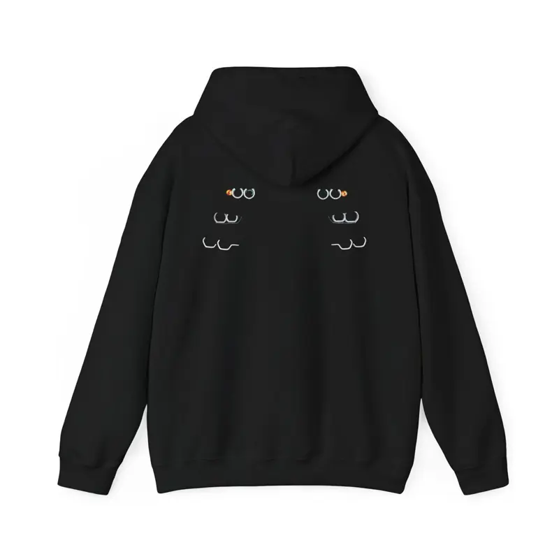BMW Eyes Hoodie - Black with Unique Eye Design for Stylish Comfort